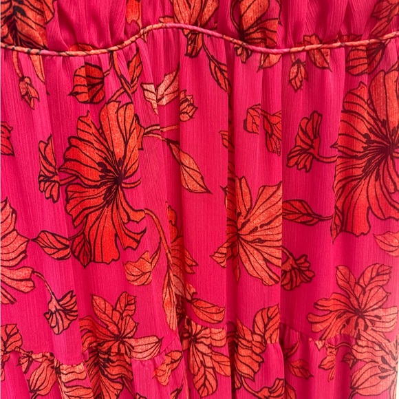 Jessica Simpson Sasha long-sleeve maxi blossoms floral print size small NWOT - Picture 3 of 11